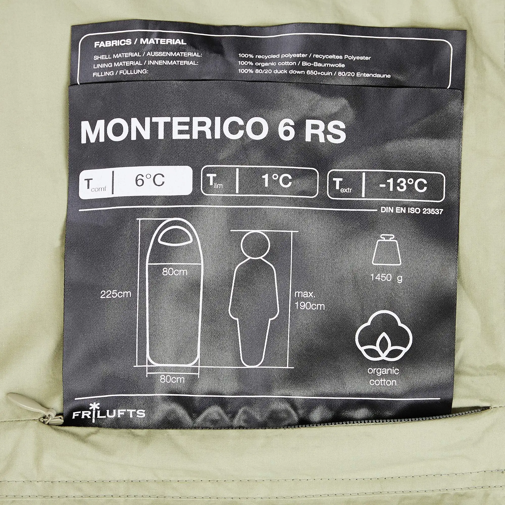 FRILUFTS MONTERICO 6 RS - Deckenschlafsack 8 FRILUFTS MONTERICO 6 RS - Deckenschlafsack – Bild 6