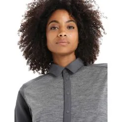 Icebreaker WOMEN HIKE LS TOP Damen - Outdoor Hemd -Outdoor Hemden Verkäufe 5638008870 d women hike ls top icebreaker 24
