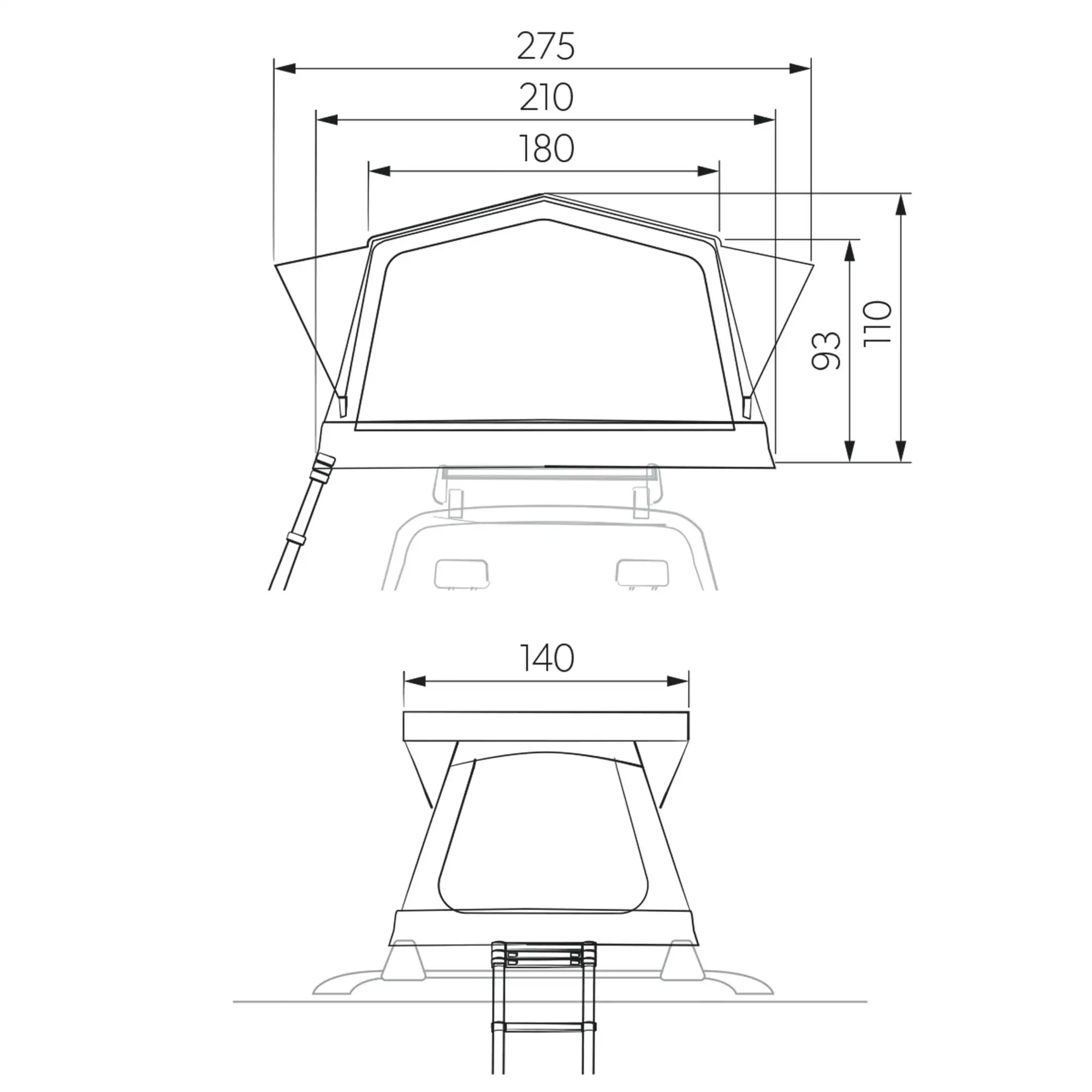 Dometic TRT 140 AIR - Dachzelt 28 Dometic TRT 140 AIR - Dachzelt – Bild 26